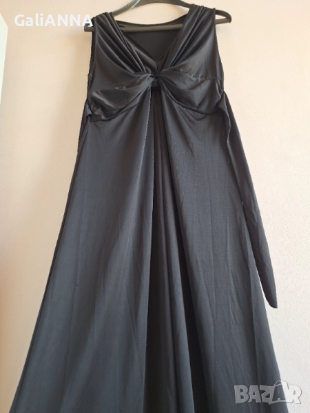 ДЪЛГА ЕЛЕГАНТНА РОКЛЯ ЛИКРА XL, снимка 1