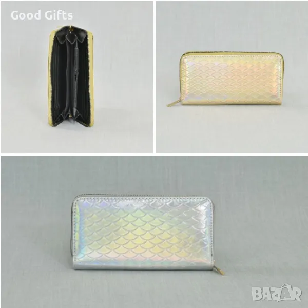 Холограмно дамско портмоне от еко кожа, снимка 1