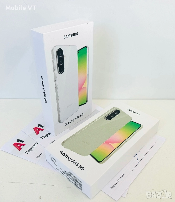 НОВ! Samsung Galaxy A56 5G 256GB Lightgray / Olive 2г.ГАРАНЦИЯ!, снимка 1