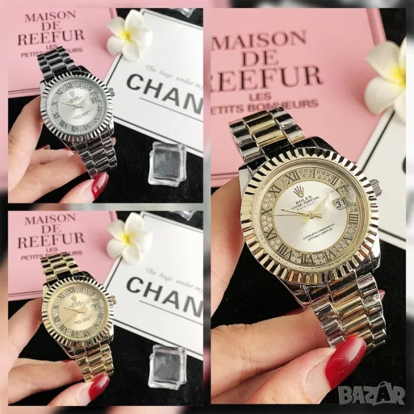 Луксозен дамски ръчен часовник Rolex datejust, стилен Ролекс, снимка 1