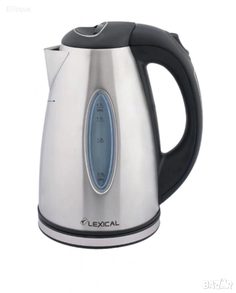 Електрическа Кана – Неръждаема Стомана, 1.7L, 2200W, Безжична, Син Индикатор, снимка 1