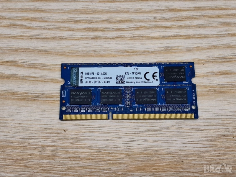 ✅4GB DDR3 16 чипа 1600Mhz Kingston Ram Рам Памет за лаптоп - 2, снимка 1