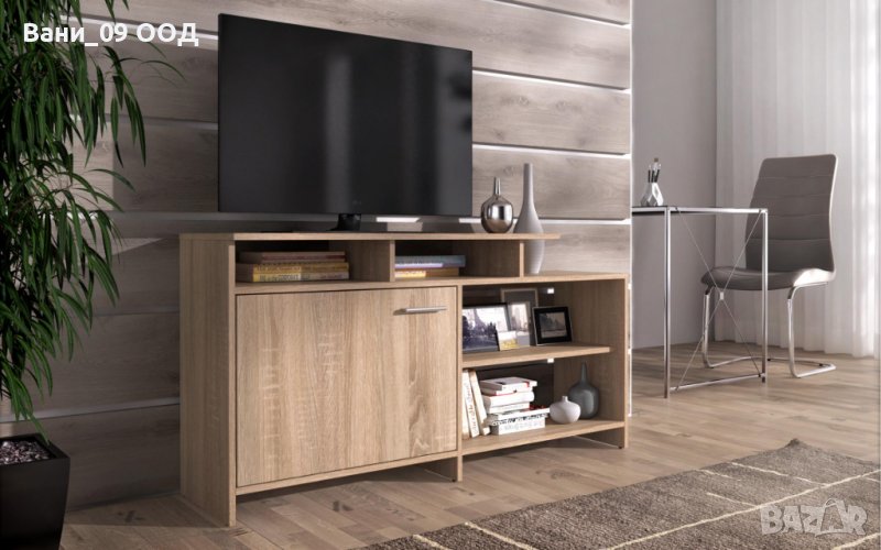 ТВ шкаф с чекмедже и етажерки, снимка 1