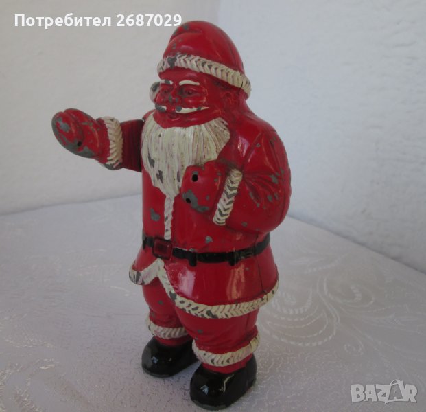 дядо Мраз запалка, дядо Коледа, фигура статуетка антика, снимка 1