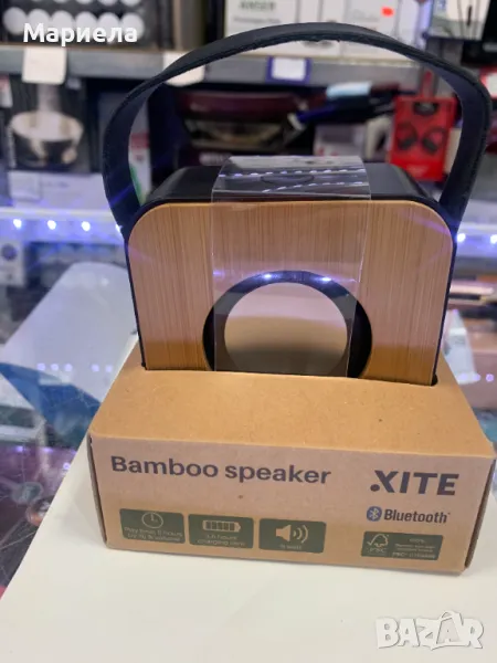 Бамбукова Bluetooth Колонка 5W /Outdoor Simple Portable Smart Bluetooth Speaker, снимка 1