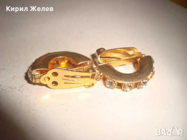 МАСИВНИ КРАСИВИ ДЕБЕЛО ПОЗЛАТЕНИ АРТ ОБЕЦИ с ГОЛЕМИ ЦИРКОНИ 17610, снимка 4 - Обеци - 31247364