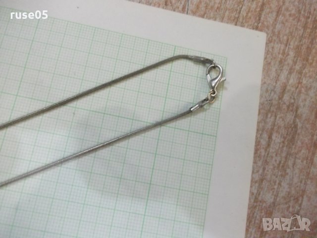 Висулка "Топче" с камъни със синджир сребърни - 7,12 гр., снимка 6 - Бижутерийни комплекти - 30236374