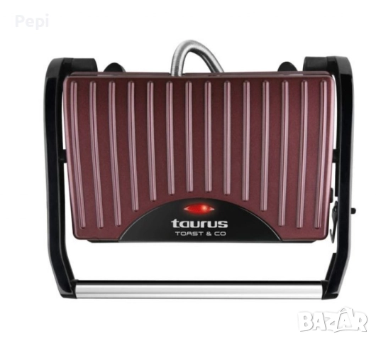 Уред за сандвичи и панини Taurus TOAST & CO – 700W, грил плочи 23x15 см, накланяща се горна плоча