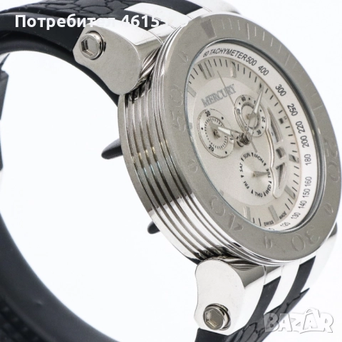 Чисто нов, швейцарски часовник Mercury Chronograph, снимка 5 - Мъжки - 52131999