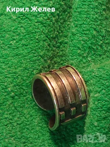 СТИЛЕН РЕГУЛИРУЕМ ФЕШЪН АРТ СРЕБЪРЕН ПРЪСТЕН ЛАКИРАНО СРЕБРО 925 ДИЗАЙНЕРСКО БИЖУ 44259, снимка 16 - Пръстени - 45526535