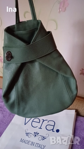 Нова! Vera Pelle раница, снимка 4 - Раници - 52450525