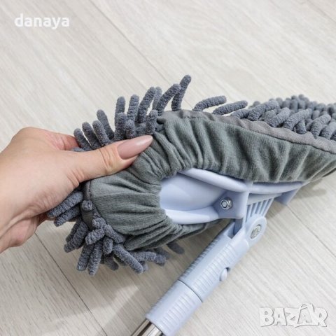3434 Гъвкава подочистачка моп с микрофибърна кърпа, снимка 6 - Мопове, кофи, четки и метли - 39135824