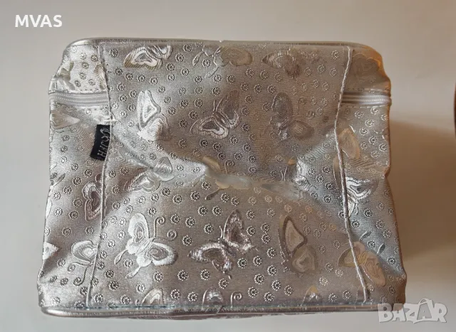 Нова дамска козметична чантичка златна или сребърна, снимка 6 - Други - 49328146