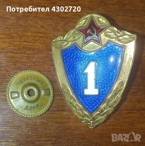 Военен знак 1-ва степен, емайл