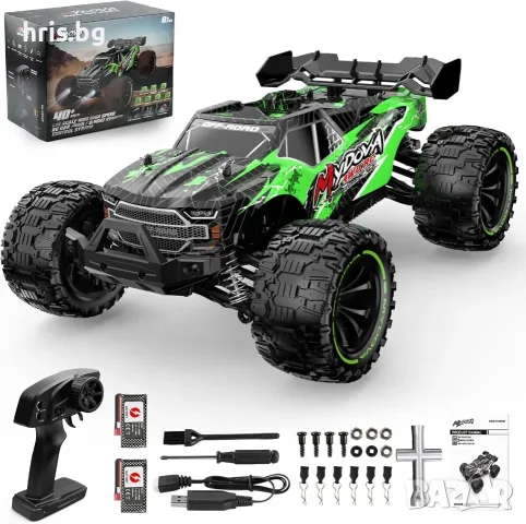 Детска RC джип кола с дистанционно управление 4WD (2.4GHz, Зелен)