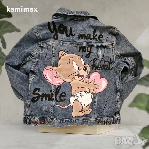 Дамско дънково яке размер S/M 