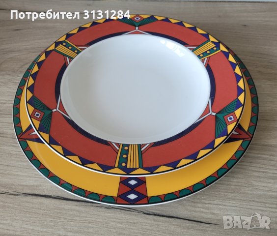 Винтидж Арт Деко Kahla сет чинии Германия, снимка 6 - Чинии - 40829818