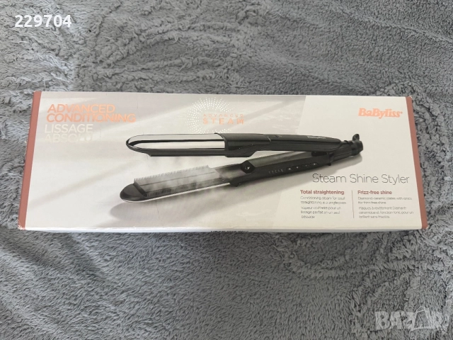Чисто нова преса за коса с пара от BaByliss Steam Shine