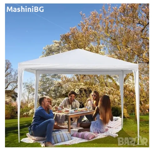 ПРОМО 37% Градинска бяла шатра HERLY 29499/ 3х3х2.5м, снимка 1