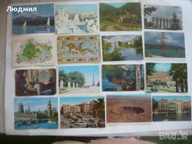 Стари пощенски картички с изгледи от много страни, снимка 10 - Колекции - 19410255