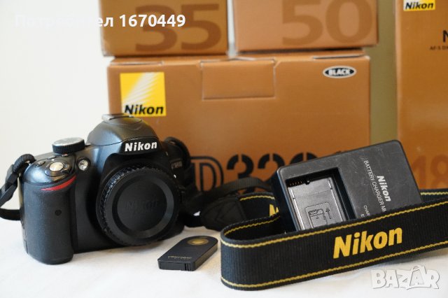 Фотоапарат DSLR Nikon D3200 + обектив Nikkor 18-105, снимка 2 - Фотоапарати - 39527756