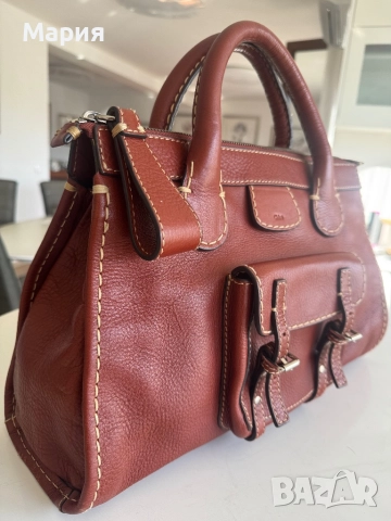 Дамска чанта от естествена мека кожа “Chloe“Нова, снимка 5 - Чанти - 52413404