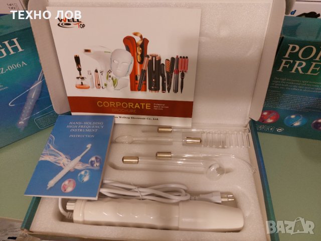 Дарсонвал LZ -006A Озонов за лице акне бръчки лифтинг коса и тяло тонизира, снимка 7 - Козметични уреди - 34924270