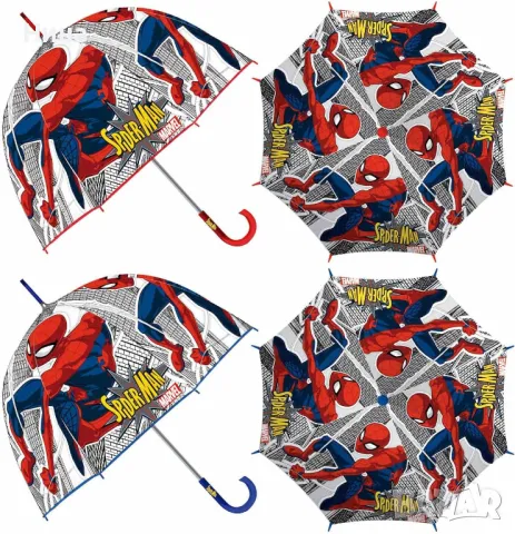 Чадър Spiderman , снимка 2 - Чадъри - 48480006