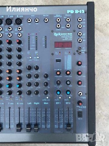 Продавам Работещо  Zeck power desk PD 8-12 2x300w 8 ома//2х450w 4 ома!, снимка 4 - Ресийвъри, усилватели, смесителни пултове - 52990122