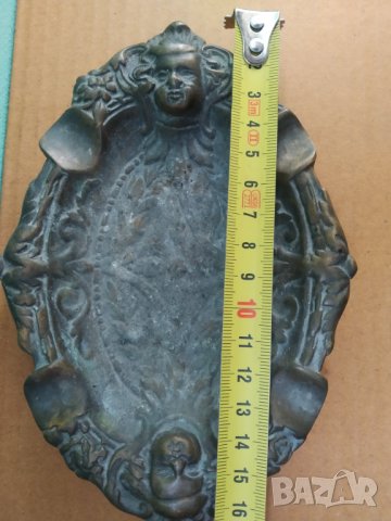 бароков пепелник от бронз, снимка 4 - Други ценни предмети - 39490120