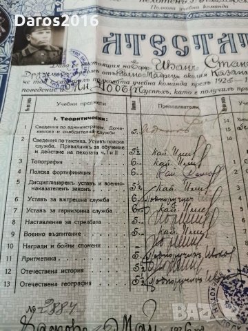 Атестат, диплома, свидетелство 1925г , снимка 6 - Други ценни предмети - 30169846