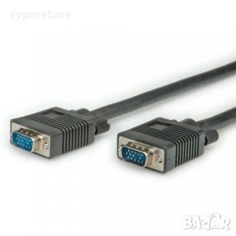 Кабел VGA - VGA 6м, Черен Digital One SP01266 Качествен VGA кабел за монитор