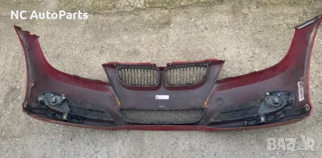 Предна броня ОРИГИНАЛНА за BMW БМВ 3та серия Е90 Е91 Червена 7153898 2011, снимка 12 - Части - 47837674
