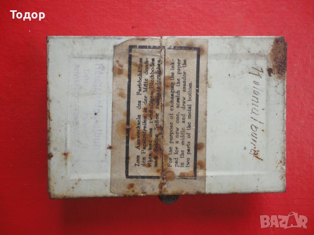 Старинен немски тампон за печат мастило Effect, снимка 4 - Ученически пособия, канцеларски материали - 40262473