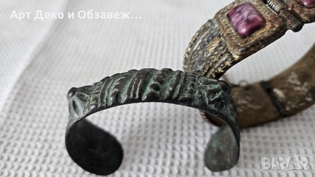 Стари бронзови гривни, снимка 7 - Гривни - 53184769