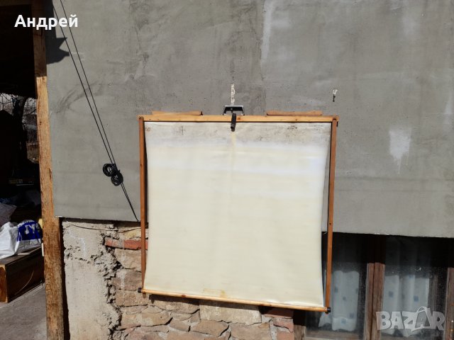 Стар прожекционен екран,табло, снимка 7 - Други ценни предмети - 32004119