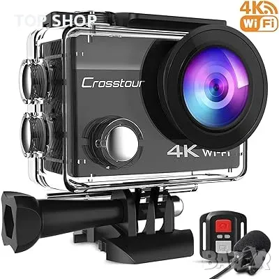 Екшън камера Crosstour CT8500 20MP с аксесоари, снимка 3 - Камери - 48621002