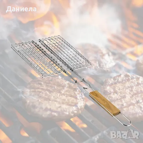 Скара за барбекю за бургери 22.5x20x52см, снимка 5 - Скари - 50287403