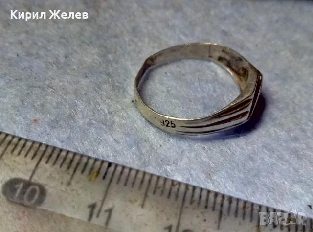СТЪР СКЪПОЦЕНЕН АНГЛИЙСКИ СРЕБЪРЕН ПРЪСТЕН СРЕБРО 925 с ЮВЕЛИРНО ФАСЕТИРАНИ ЦИРКОНИ 47570, снимка 10 - Пръстени - 48901726