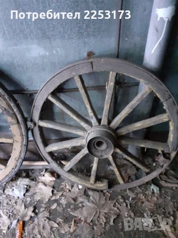 Колела от каруца със забележка, снимка 4 - Декорация за дома - 40154391