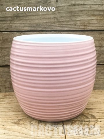 Керамична кашпа, без отвор, снимка 3 - Саксии и кашпи - 37795785