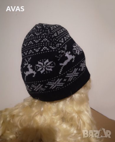 Нова спортна шапка с еленчета черна дамска, снимка 4 - Шапки - 31075657