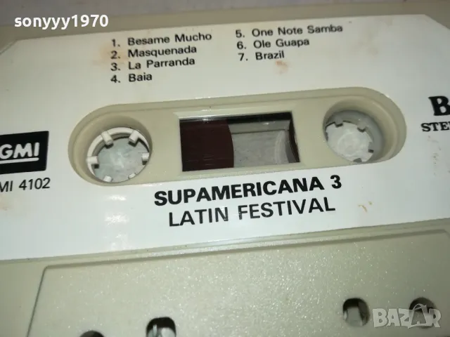 SUPAMERICANA 3 LATIN FESTIVAL-ORIGINAL TAPE 2012241806, снимка 13 - Аудио касети - 48418104