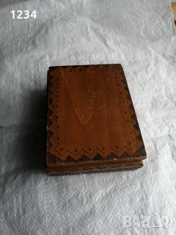 Дървена кутия 16.5 см. , снимка 1