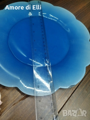 Големи плата ARCOPAL (Франция) – Океансиньо закалено стъкло – 7 бр. (Цена за брой), снимка 7 - Прибори за хранене, готвене и сервиране - 53918738