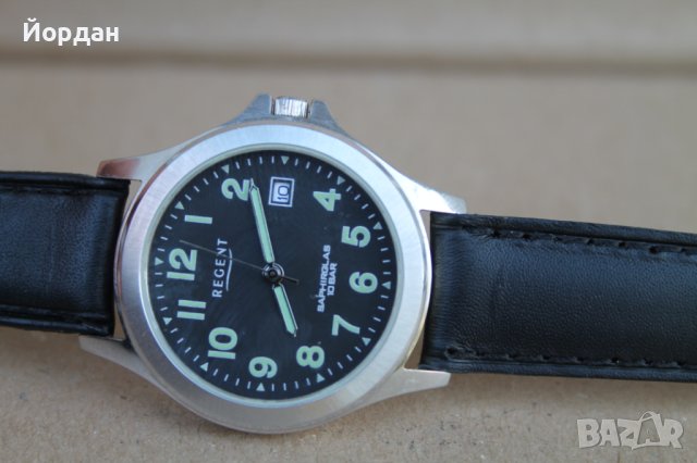 Японски кварцов часовник мъжки ''Regent'', снимка 12 - Мъжки - 42154804