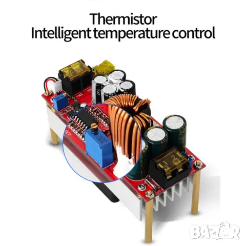 Повишаващ DC/DC модул 1500W / 12-60V към 12-90V, снимка 3 - Друга електроника - 49083336