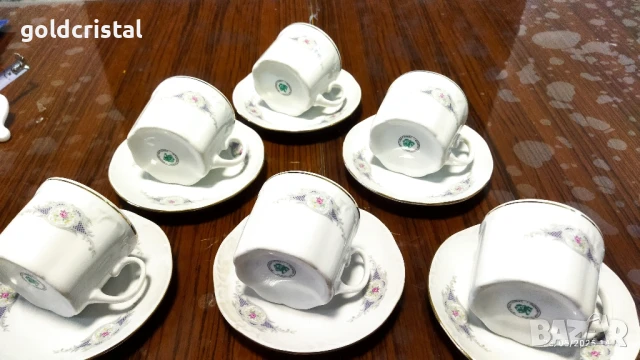 Стар български порцелан чаши за чай , снимка 2 - Антикварни и старинни предмети - 29850585