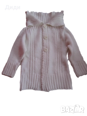 Детска плетена жилетка туника