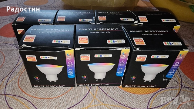 Смарт крушки луничка MR16 и GU10 wifi amazon alexa google home